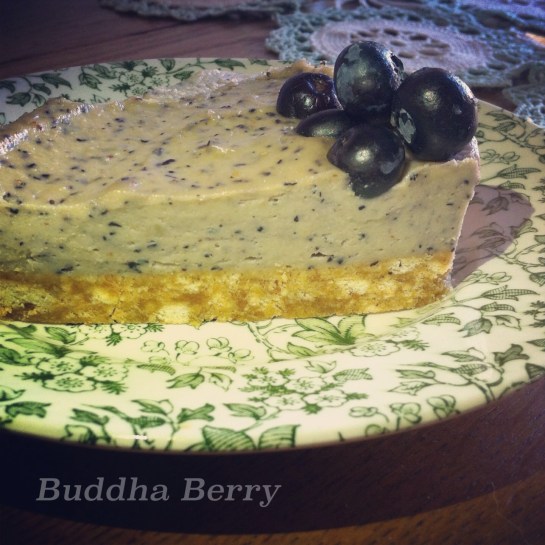 vegan blueberry cheesecake
