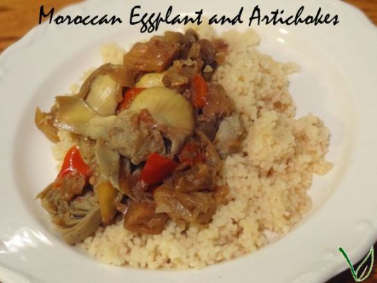 Moroccan Eggplant and Artichokes | A Vegan in Progress