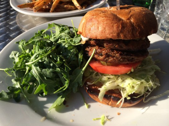 Shadowland Vegan Burger w Salad